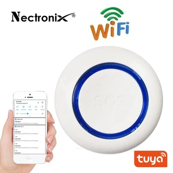Кнопка SOS Wifi для пожилых и больных людей для экстренного вызова помощи Nectronix SS01, приложение Tuya Smart (eg-100797)