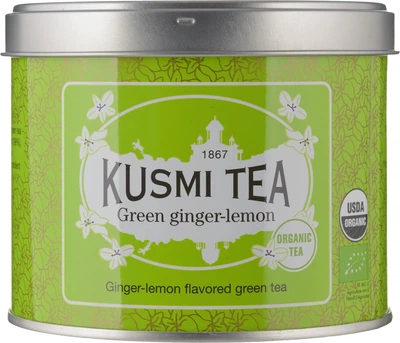 Чай зеленый Kusmi Tea Green Ginger-Lemon органический 100 г (3585810087757)