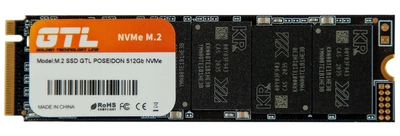 Твердотельный накопитель M.2 512Gb GTL Poseidon PCI-E 4x 3D TLC 1900/1200 MB/s (GTLPOS512GBNV)