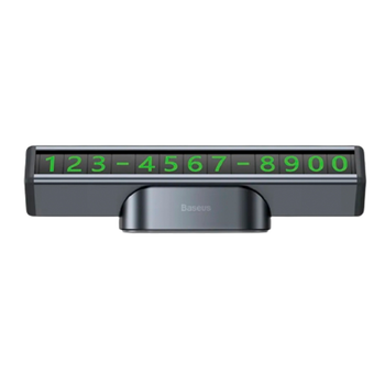 Автомобильная парковочная табличка Baseus Square Bar Temporary Parking Number Plate Black (CNFT000001) [60312]