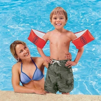 Надувні дитячі нарукавники для плавання Intex Large Deluxe Arm Bands (30x15 см) 6-12 років вага 30-60 кг