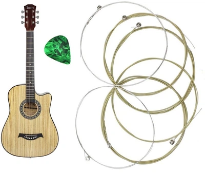 Струны для акустической гитары 11-52 бронзовые AGS Acoustic Guitar Strings с медиатором