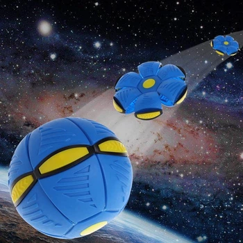 Летючий м'яч трансформер 160 х 150 х 150 Phlat Ball Red Plus Синій (ICL44)