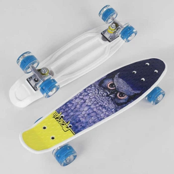 Пенні борд із колесами що світяться S 29855 Best Board колеса PU d = 4.5 см, дошка = 55 см