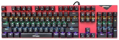 Механическая игровая клавиатура Cyberpunk CP-110 с RGB подсветкой и металлической основой (96488)