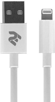 Кабель 2E USB 2.0 to Lightning Molding Type 1 м White (2E-CCLAB-WT)