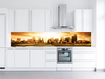 Кухонный фартук Скинали Город 60х250 см (119)