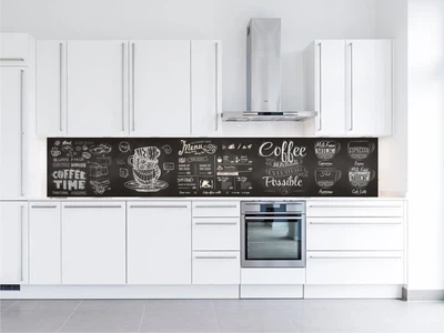Кухонный фартук Скинали Чашки кофе 60х250 см (023)