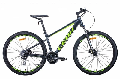Велосипед Leon XC-80 AM HDD 27.5" антрацитно-жовтий з чорним 18"