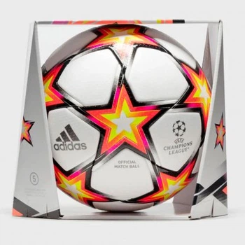 Мяч футбольный Adidas Finale 21 Pyrostorm OMB GU0214 №5 Бело-оранжевый