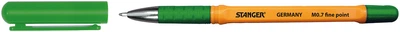 Упаковка шариковых ручек Stanger Fine point 0.7 мм Зеленая 10 шт (M 0.7-18000300058)