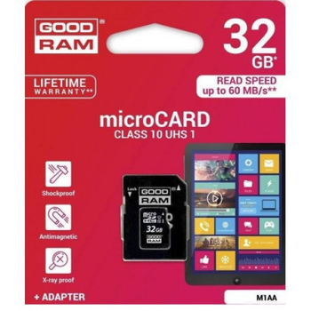 Карта памяти microSD GOODRAM (M1AA) 32 GB, class U1