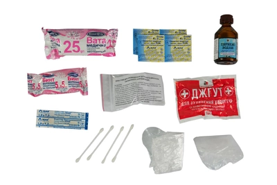 Аптечка медицинская транспортная Poputchik согласно ТУ пластиковый футляр 16,5 х 13,5 х 6,5 см