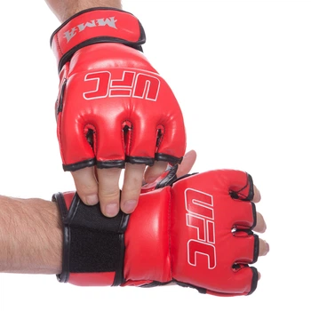 Перчатки для смешанных единоборств Zelart MMA 0397 размер XXS Red