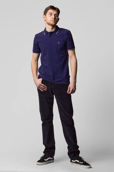 Брюки вельветовые Wrangler Arizona Straight Classic Fit (W12OEC114) Темно-синий 30-32
