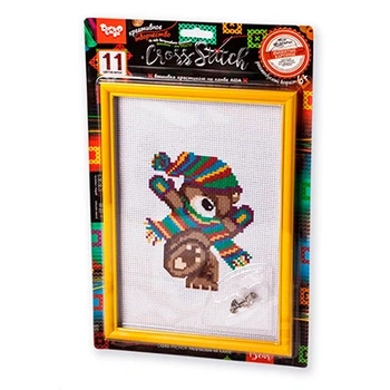 Набір креативної творчості Вишивка хрестиком на канві Cross Stitch VKB-01-01,02,03.,04...15 Danko To
