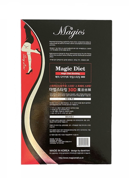 Колготки с трехмерной компрессией MAGICS Magic Diet Stocking 30D черного цвета.