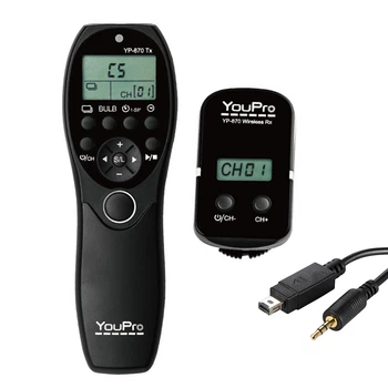 Беспроводной программируемый пульт интервалометр YouPro YP-870DC2 для Nikon, разъем N3 (Nikon MC-DC2) (52122)