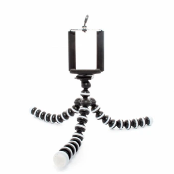 Гибкий штатив для телефона, камеры, фотоаппарата + держатель смартфона Perfect Flexible S White/Black (620950)