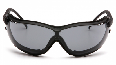 Тактичні окуляри з можливістю установки диоптрической вставки Pyramex V2G gray темні