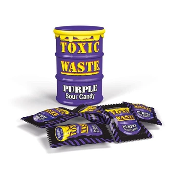 Кислые конфеты Candy Dynamics Toxic Waste Color Drums фиолетовый