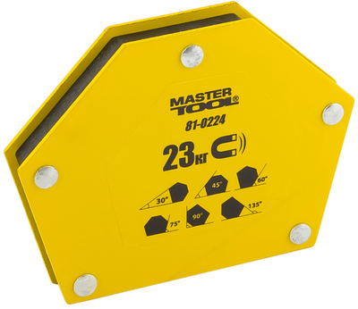 Магніт Mastertool для зварювання 23 кг 30°/45°/60°/75°/90°/135° 115х90 мм (81-0224)