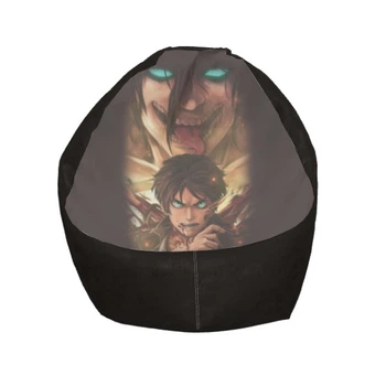 Кресло мешок - Attack On Titan Eren Цвет черный - MyTee