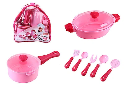 Набор посуды "Cooking Set", 23 предмета, розовый ЮНИКА (1740)