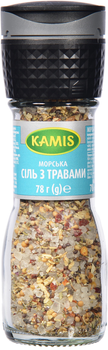 Морська сіль з травами Kamis 78 г в млині (5900084246873)