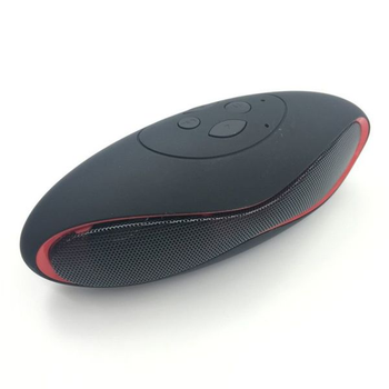 Портативная bluetooth колонка Heonyirry mini X-6 с флешкой и радио, черный-красный (eg-100196)