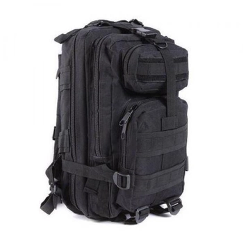 Тактичний військовий штурмовий похідний рюкзак Molle Assault 20L місткий та універсальний рюкзак Black