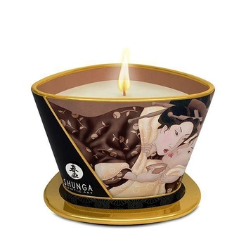 Масажна свічка 170 мл Shunga Massage Candle Intoxicating Chocolate з афродизіаками