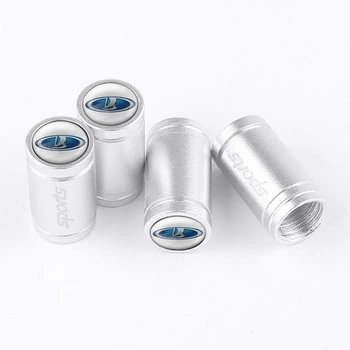 Ковпачки на ніпель з логотипом Лада, Жигулі, ВАЗ Alitek Sports Silver, 4 шт (67429)