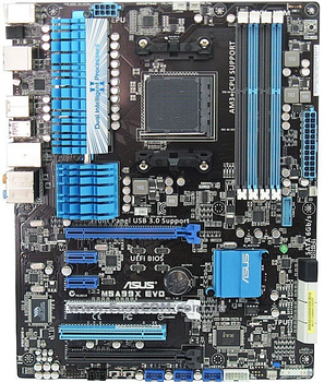 Материнская плата Asus M5A99X EVO R2.0 (AMD 990X/SB950, PCI-Ex16,DDR3 ) sAM3/sAM3+ Б/У