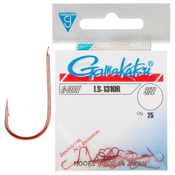 Гачок Gamakatsu LS-1310R Red №12 25шт (146538 012)
