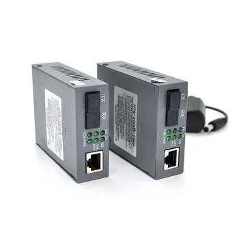 Медіаконвертер пари NetLink A+B (IC+113), 1310+1550 WDM одноволоконний Full/Half duplex , SC 25km (0 +70°C), +блок живлення 5V 1A, !!ПАРА в КОРОБКУ, відвантажуємо парою+перехiдник