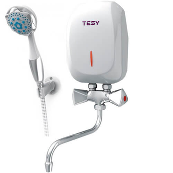 Проточный водонагреватель Tesy IWH 50 X02 BAH с краном и душем