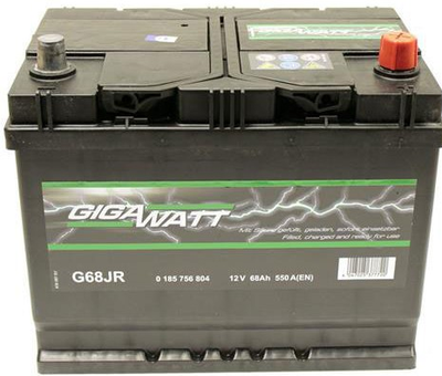 Автомобильный аккумулятор Gigawatt 68 Ah (+/-) (GW 0185756804)