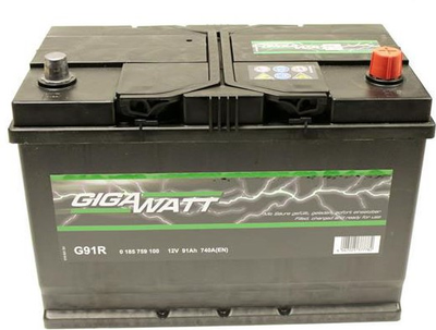 Автомобильный аккумулятор Gigawatt 91 Ah (+/-) (GW 0185759100)