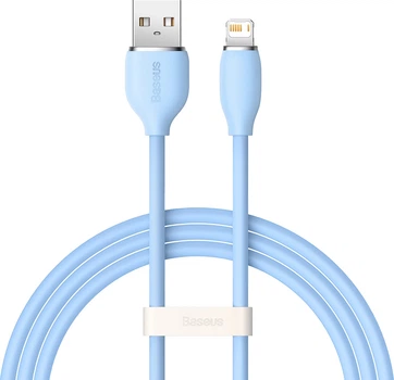 Кабель Baseus Jelly Liquid Silica Gel Fast Charging Data Cable USB to iP 2.4 A 1.2 m Blue (CAGD000003)