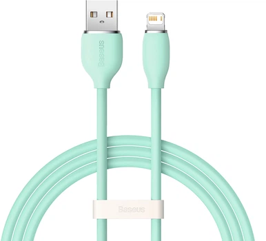 Кабель Baseus Jelly Liquid Silica Gel Fast Charging Data Cable USB to iP 2.4 A 2 m Green (CAGD000106)