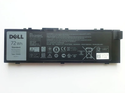 Батарея для ноутбука Dell Precision 7510 T05W1, 6460mAh (72Wh), 6cell, 11.1V, Li-ion, чорний,
