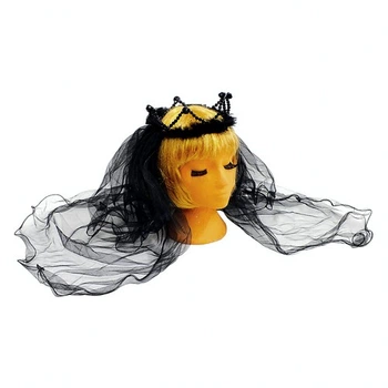 Корона Наречена з фатою SETA Decor 15-216BLK