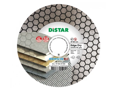 Круг алмазный для керамогранита Distar 125x1,6x25x22,23 Edge Dry (11115537010)