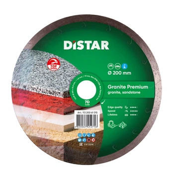 Алмазный диск Distar 1A1R Granite Premium (200 х 1.8 мм, 25.4 мм) отрезной круг 11320061015 (10246)