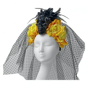 Обруч Donna Debora з фатою SETA Decor 19-911BLK-YL