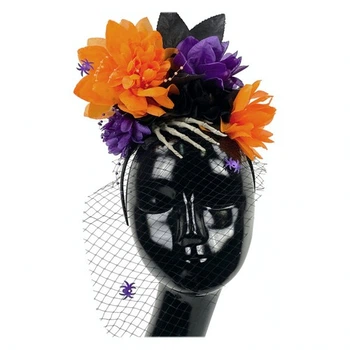 Обруч Гламурний Halloween SETA Decor 19-944BLK-OR