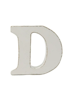 Декоративная буква "D" Penny 7х5,5см Белый 32000000123929