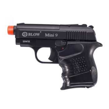 Пистолет стартовый Blow Mini 09 сигнально-шумовой пугач под холостой патрон черный Блоу Мини 09