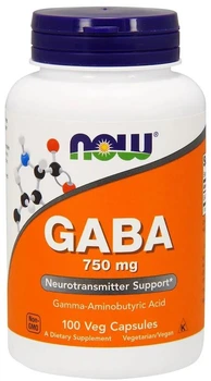 Комплекс Now Foods GABA 750 750 мг 100 капсул (733739000897)